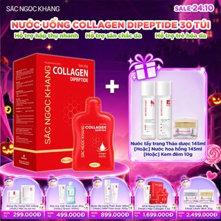 Nước Uống Collagen Dipeptide Sắc Ngọc Khang [Hộp 30 Túi] KÈM QUÀ TẶNG