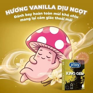 Bao Cao Su Xtoy King Gem 7 Bi Lớn Hương Vani | 1s.