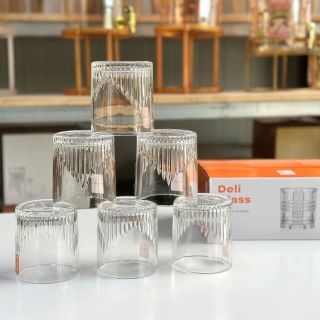 Bộ 6 Cốc Thủy Tinh Sọc (THÙNG 8B)
