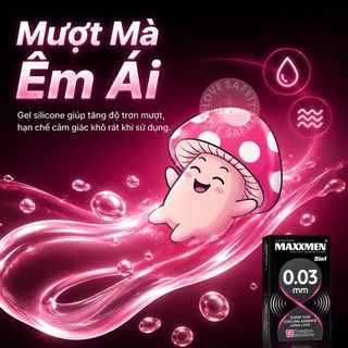 Bao Cao Su Lovekiss Maxxmen 5in1 Siêu Mỏng 0.03mm - 12s.