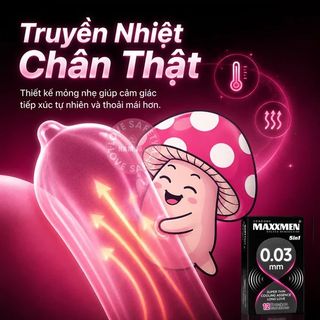 Bao Cao Su Lovekiss Maxxmen 5in1 Siêu Mỏng 0.03mm - 12s.