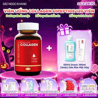 Viên Uống Collagen Dipeptide Sắc Ngọc Khang [Hộp 120 Viên] KÈM QUÀ TẶNG
