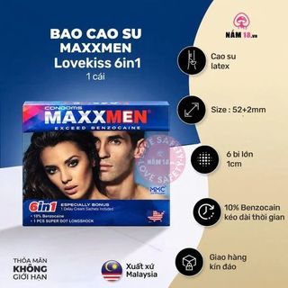 Bao Cao Su Maxxmen 6 Bi To 1cm Loại Xịn.