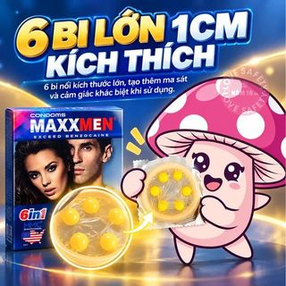 Bao Cao Su Maxxmen 6 Bi To 1cm Loại Xịn.