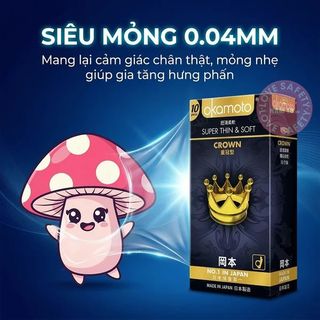 Bao Cao Su Kích Cỡ Nhỏ Okamoto Crown | 3s