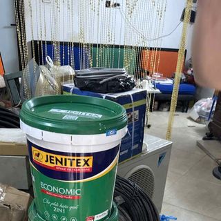Sơn mịn nôi cao cấp màu trắng  + màu nhạt