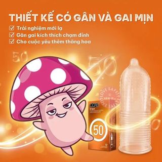 Bao Cao Su Gân Gai CARE 50 Hương Dứa | 12s.z