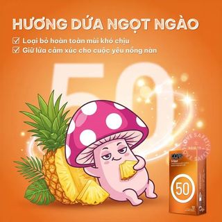 Bao Cao Su Gân Gai CARE 50 Hương Dứa | 12s.z