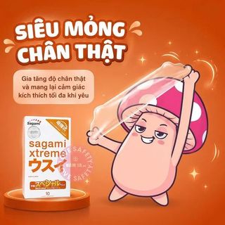 Bao Cao Su Siêu Mỏng Sagami Xtreme Super Thin.