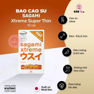 Bao Cao Su Siêu Mỏng Sagami Xtreme Super Thin.