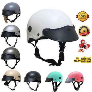 Nón Bảo Hiểm DAN GROUP Nón Bảo Hiểm Nửa Đầu, Mũ Nhám Có Lỗ Thông Gió,  Thời Trang - An Toàn - Giá Tốt