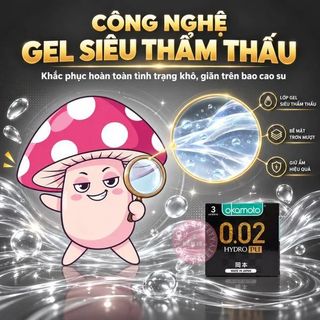 Bao Cao Su Size Lớn 56mm Siêu Mỏng Okamoto 0.02 PU | 3s.