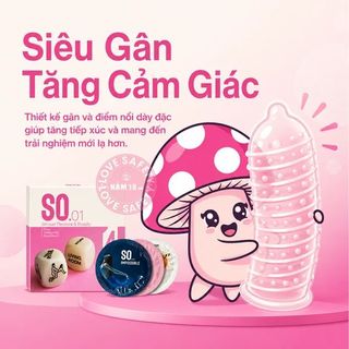 Bao Cao Su SO 4in1 Siêu Gân Và Điểm Nổi - 3s.
