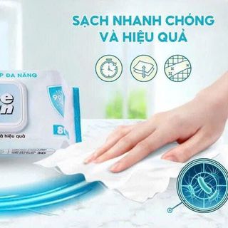 KHĂN ƯỚT LAU BẾP ĐA NĂNG BE CLEAN HƯƠNG CHANH (T24)