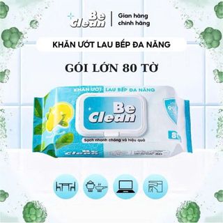 KHĂN ƯỚT LAU BẾP ĐA NĂNG BE CLEAN HƯƠNG CHANH (T24)