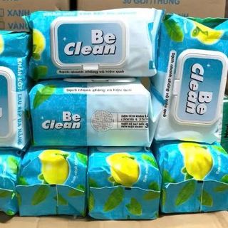 KHĂN ƯỚT LAU BẾP ĐA NĂNG BE CLEAN HƯƠNG CHANH (T24)