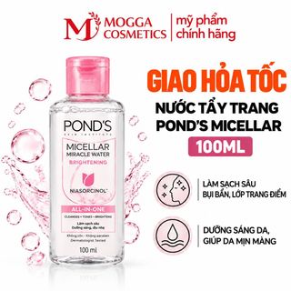 Nước Tẩy Trang Pond's Vitamin Và Hoa Hồng Sáng Da 100ml