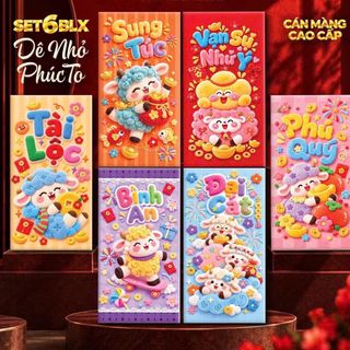 Set 60 bao lì xì Dê Nhỏ Phúc To