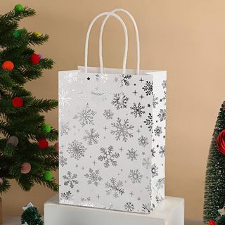 TÚI QUÀ KRAFT NOEL ÓNG ÁNH  (15x8x21)cm