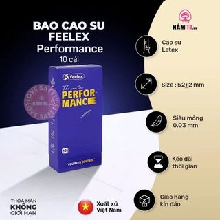 Bao Cao Su Kéo Dài Thời Gian Feelex Performance | 10s.