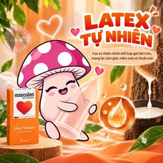 Bao Cao Su Kéo Dài Thời Gian Masculan Long Pleasure 5in1 - Hộp 10 Cái.