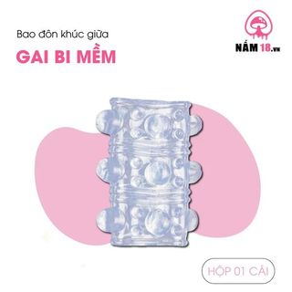 Đôn Dên Khúc Giữa Tăng Kích Thước Gai Bi Silicone.