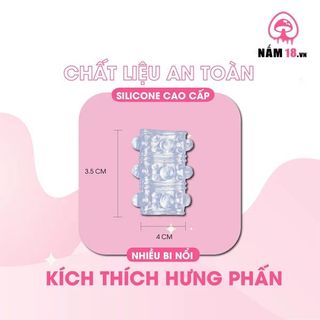 Đôn Dên Khúc Giữa Tăng Kích Thước Gai Bi Silicone.