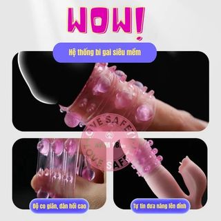 Đôn Dên Khúc Giữa Tăng Kích Thước Gai Bi Silicone.