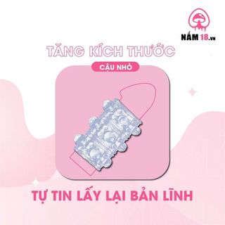 Đôn Dên Khúc Giữa Tăng Kích Thước Gai Bi Silicone.