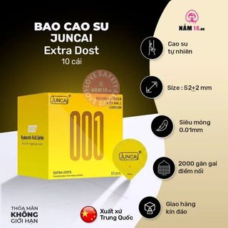 Bao Cao Su Siêu Điểm Nổi Juncai Extra Dots | 10s.