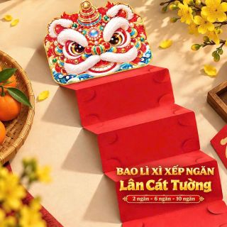 10 Bao Lì Xì 6 Ngăn Thần Tài