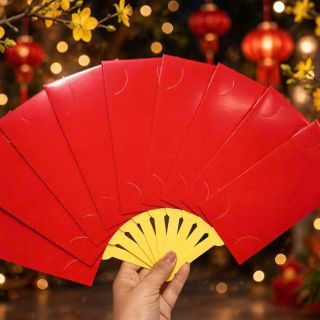 Quạt Tiền Lì Xì 10 Ngăn