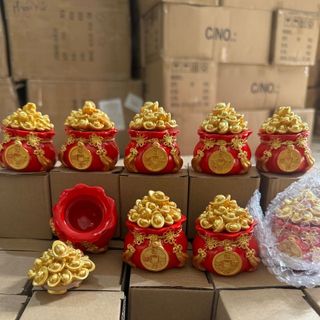 hũ muối gạo tài lộc phong thuy