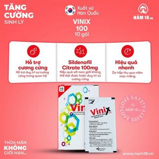 Tem Ngậm Cương Dương, Tăng Cường Sinh Lý Vinix 100mg.