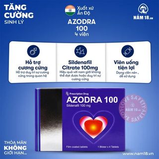 Viên Uống Cương Dương, Tăng Cường Sinh Lý Azodra 100 | Viên Lẻ.