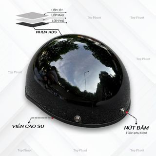 Nón Bảo Hiểm DANGROUP Mũ bảo hiểm nửa đầu lưỡi trai có kính Đen nhám dành cho các cặp đôi và các bạn trẻ dễ thương cute Thời Trang - An Toàn - Giá Tốt