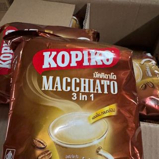 Cà Phê Hòa Tan Kopiko Macchiato Mayora 400g (20 Gói/Túi) – Thùng 24 Túi