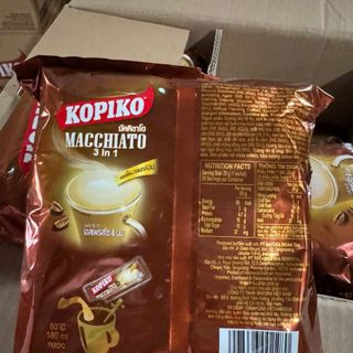 Cà Phê Hòa Tan Kopiko Macchiato Mayora 400g (20 Gói/Túi) – Thùng 24 Túi