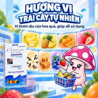 Thạch Tăng Cường Sinh Lý Nam Kamagra 100mg Hương Trái Cây | Gói Lẻ.