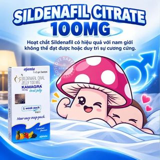 Thạch Tăng Cường Sinh Lý Nam Kamagra 100mg Hương Trái Cây | Gói Lẻ.