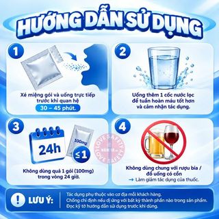 Thạch Tăng Cường Sinh Lý Nam Kamagra 100mg Hương Trái Cây | Gói Lẻ.