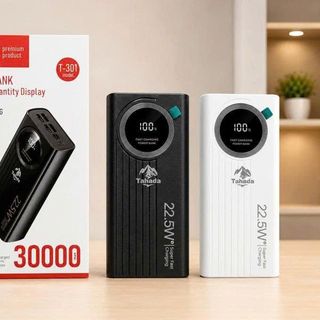 PIN DỰ PHÒNG CHÍNH HÃNG TAHADA T-301 DUNG LƯỢNG 30.000MAH HỖ TRỢ SẠC NHANH 22.5W PD 20W
