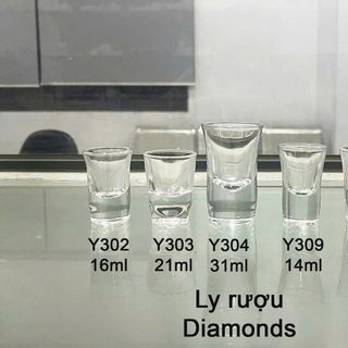 BỘ 6 LY UỐNG RƯỢU ĐẾ DÀY DIAMONDS Y309 - 14ml (T48)