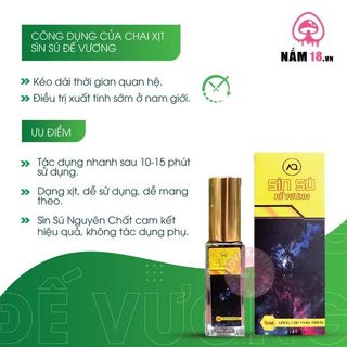 Chai Xịt Thảo Dược Kéo Dài Thời Gian Sìn Sú Đế Vương - Chai 5ml.