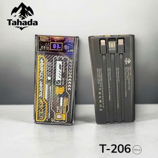 PIN DỰ PHÒNG CHÍNH HÃNG TAHADA T-206 DUNG LƯỢNG 20.000MAH HỖ TRỢ SẠC NHANH 22.5W PD 20W