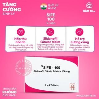 Viên Uống Cương Dương, Tăng Cường Sinh Lý Sife 100 - Viên Lẻ.