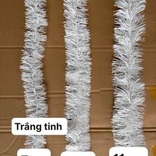 Dây Chồn Tuyết ,Dây Thông Trắng , Dây Chồn Tuyết Trắng , Phụ Kiện Trang Trí Giáng Sinh , Noel , Trang Trí Cây Thông siêu Đẹp