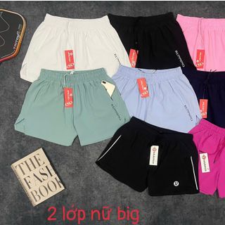 Quần đùi 2 lớp nữ big size.