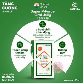Thạch Tăng Cường Sinh Lý Nam Super P-Force Hương Cam | Gói Lẻ.