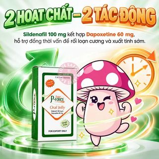 Thạch Tăng Cường Sinh Lý Nam Super P-Force Hương Cam | Gói Lẻ.